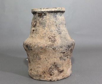 泥质灰陶樽