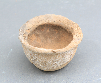 敞口灰陶小碗